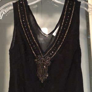 Embellished sheer Mini Dress / Tunic Top